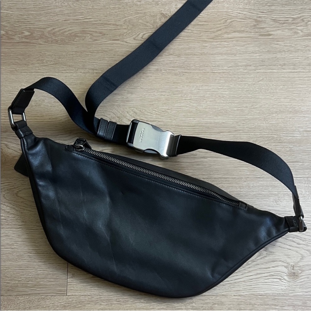 Coach Black and Gray Men's Belt Bag - Picture 2 of 5